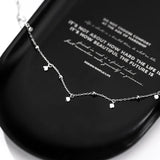 925 Sterling Silver Choker Necklaces Geometric Round Clavicle Chain Jewelry