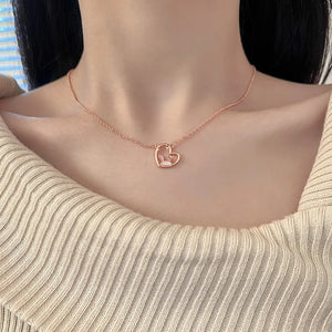 925 Silver Irregular 3-Layer Cylinder Necklace for Women Girl Choker Jewelry