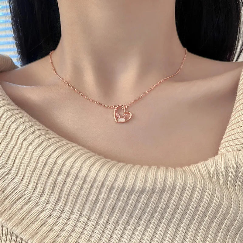925 Silver Irregular 3-Layer Cylinder Necklace for Women Girl Choker Jewelry
