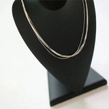 925 Silver Multi-layer Necklace Short Chokers Necklaces for Women