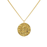 925 Silver Angel Coin Necklace for Women
