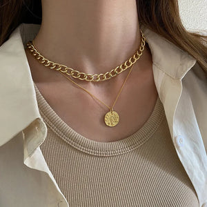 925 Silver Angel Coin Necklace for Women