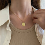 925 Silver Angel Coin Necklace for Women