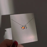 925 Silver Unicorn Rainbow Necklace Student Clavicle Chain