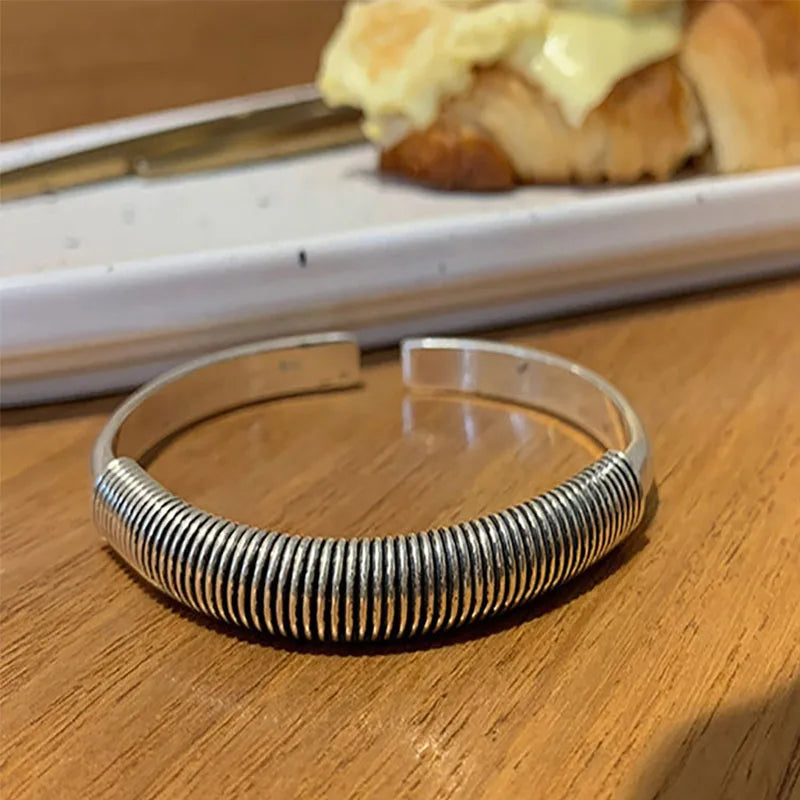925 Silver Bracelet Hiphop Punk Party Jewelry Women