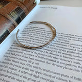 925 Silver Bracelet Vintage Texture Bangles Jewelry