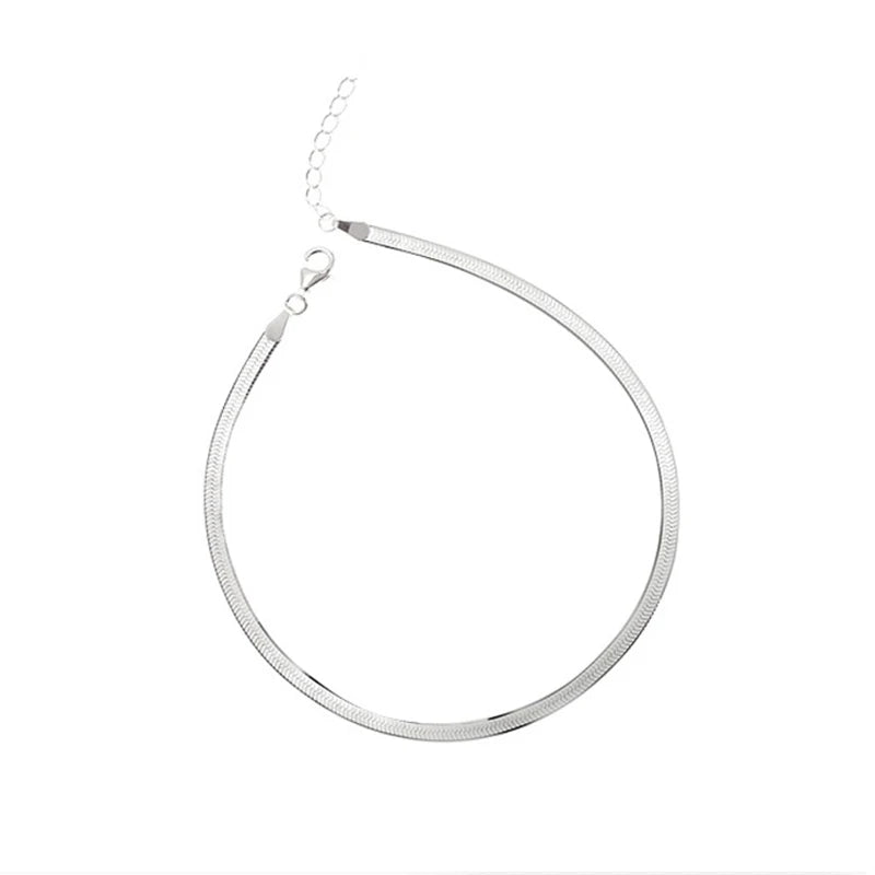 925 Silver Bracelets Women Summer Snake Texture Party Jewelry