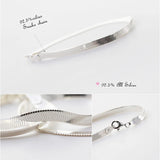 925 Silver Bracelets Women Summer Snake Texture Party Jewelry