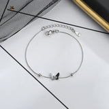 925 Silver Bracelet Women Vintage Butterfly Jewelry