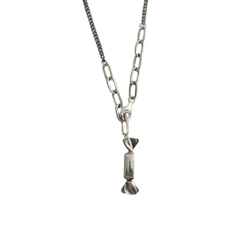 925 Sterling Silver Candy Pendent Necklace For Women