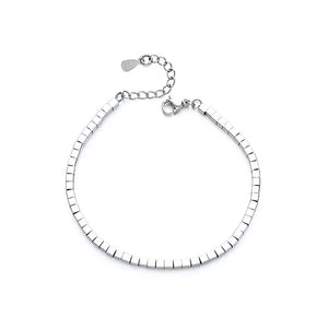 925 Silver Couples Bracelets Geometric String Party Jewelry