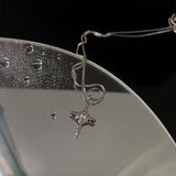 925 Silver Cross Pendant Necklace Women Clavicle Chain Party Jewelry
