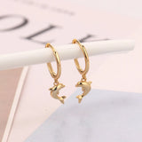 925 Sterling Silver Dolphin Earrings for Women