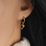 925 Sterling Silver Dolphin Earrings for Women