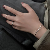925 Silver Double-layer Bracelet For Women Sweet Temperament Ins Jewelry