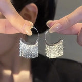 925 Silver Tassel Earring for Women - Retro Party Jewelry Gift