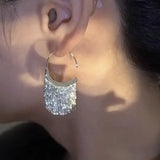 925 Silver Tassel Earring for Women - Retro Party Jewelry Gift