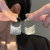 925 Silver Tassel Earring for Women - Retro Party Jewelry Gift