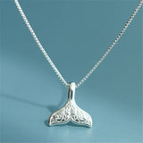 925 Silver Mermaid Tail Necklace for Women