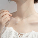 925 Silver Mermaid Tail Necklace for Women