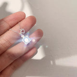 925 Sterling Silver Flash Diamond Lucky Bottle Necklace