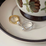 925 Silver Flower Drip Glaze Ring Zircon Jewelry Gift