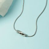 925 Silver Geometric Twisted Chain Necklace Women's All-match High