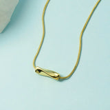 925 Silver Geometric Twisted Chain Necklace Women's All-match High
