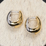925 Silver Circle Asymmetric Earring for Women Girl Gift