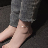 925 Silver Gypsophila Flash Anklet Women Foot Jewelry