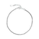 925 Silver Gypsophila Flash Anklet Women Foot Jewelry