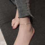925 Silver Gypsophila Flash Anklet Women Foot Jewelry