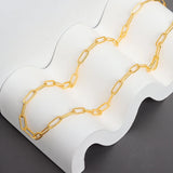 925 Silver Hiphop Necklace Geometric Chain for Women