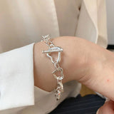 925 Silver Heart Bracelet Women All-Match Jewelry
