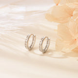 VENTFILLE 925 Sterling Silver Hoop Earrings Roman Numeral