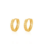 VENTFILLE 925 Sterling Silver Hoop Earrings Roman Numeral
