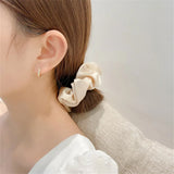 925 Silver Hoop Earring Geometric Diamond Ins Style