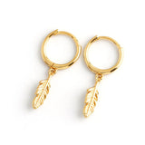 925 Sterling Silver Feather Earrings Semale Sexy Jewelry Gift
