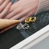 925 Sterling Silver Chain Circle Buckle Earrings For Women