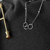 925 Silver Three-ring Anklet for Women