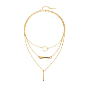 925 Sterling Silver Multilayer Arrow Pendant Necklace Women Sweater Chain