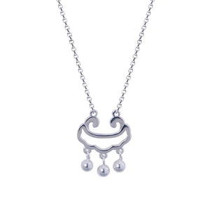 925 Silver Japanese Cloud Wishful Necklace