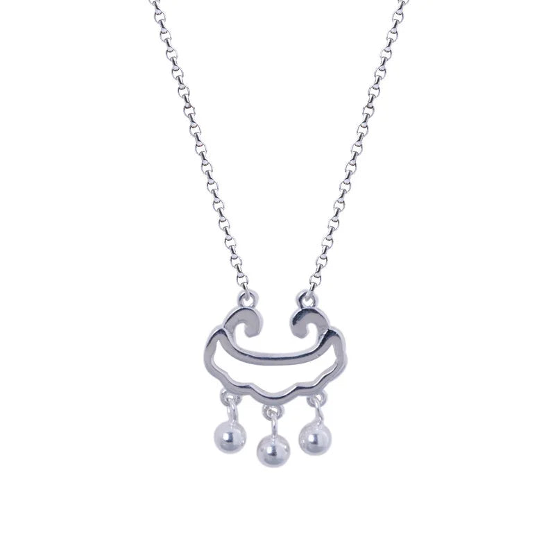 925 Silver Japanese Cloud Wishful Necklace