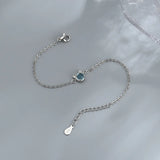 925 Silver Kitten Ears Girlfriends Crystal Bracelet