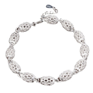 925 Sterling Silver Lantern Hollow Flower Bracelet