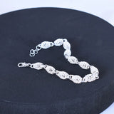 925 Sterling Silver Lantern Hollow Flower Bracelet