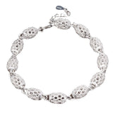 925 Sterling Silver Lantern Hollow Flower Bracelet