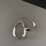 925 Sterling Silver Line Earring for Women Girl Office Versatile Jewelry