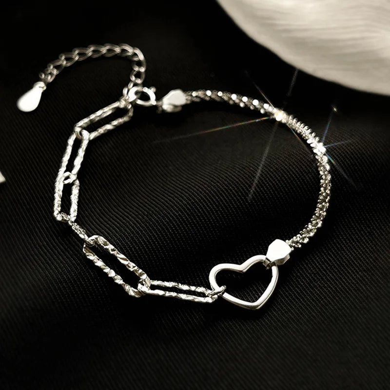 925 Silver Love Gypsophila Bracelet Cold Wind Bracelet Girls Jewelry
