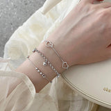 925 Silver Love Heart Bracelet - Birthday Friendship Wish